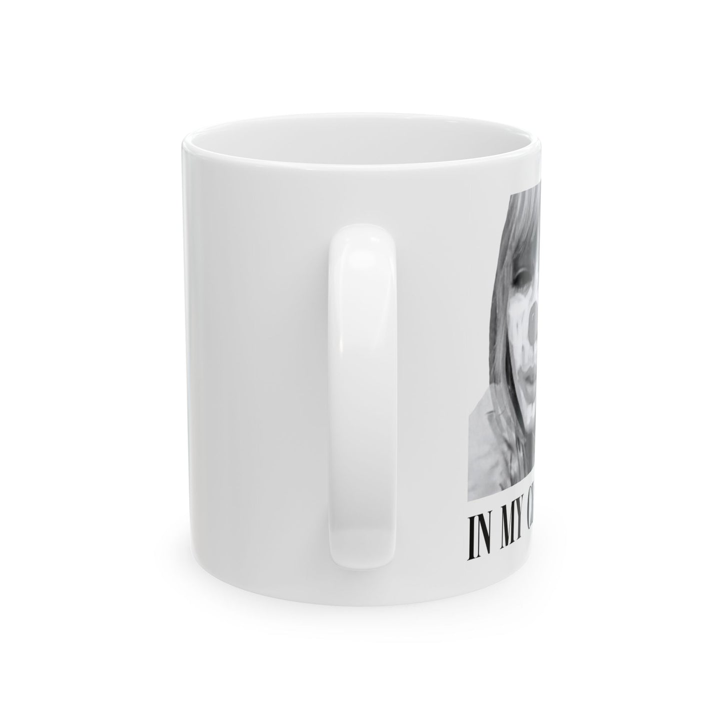 Clowning for reputation album Ceramic Mug 11 Oz, 15 Oz | Reputation Album-Inspired Coffee Cup | Edgy Black & White Ceramic Mug
