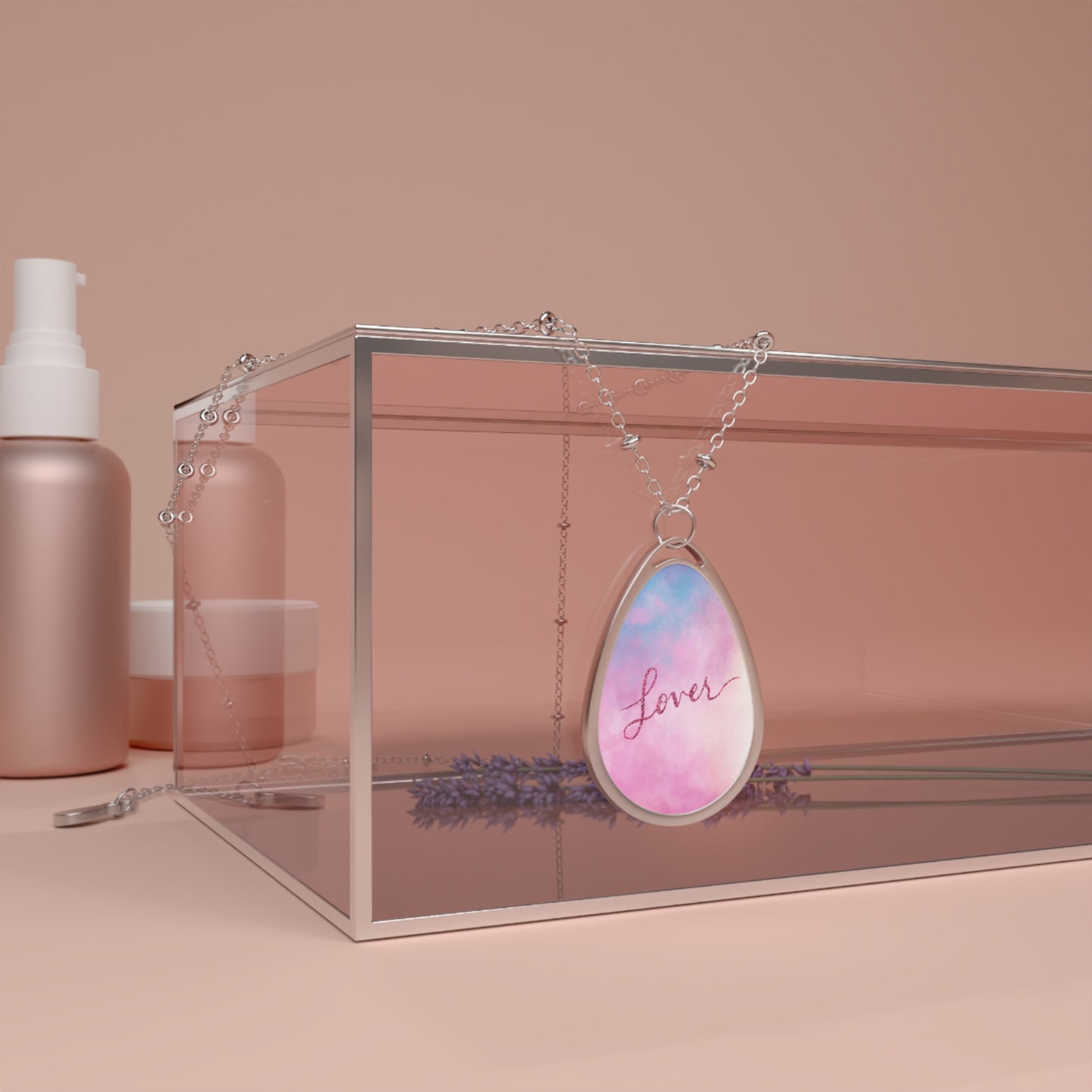 Lover Album Inspired Oval Necklace