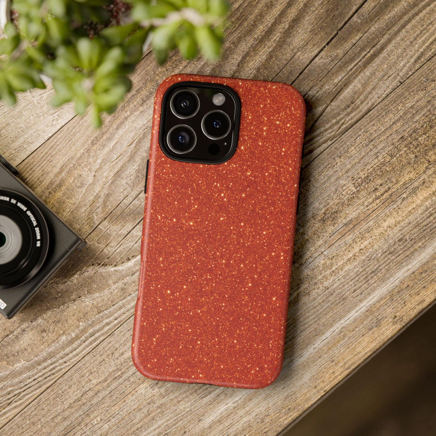 Portofino Orange Glitter Case