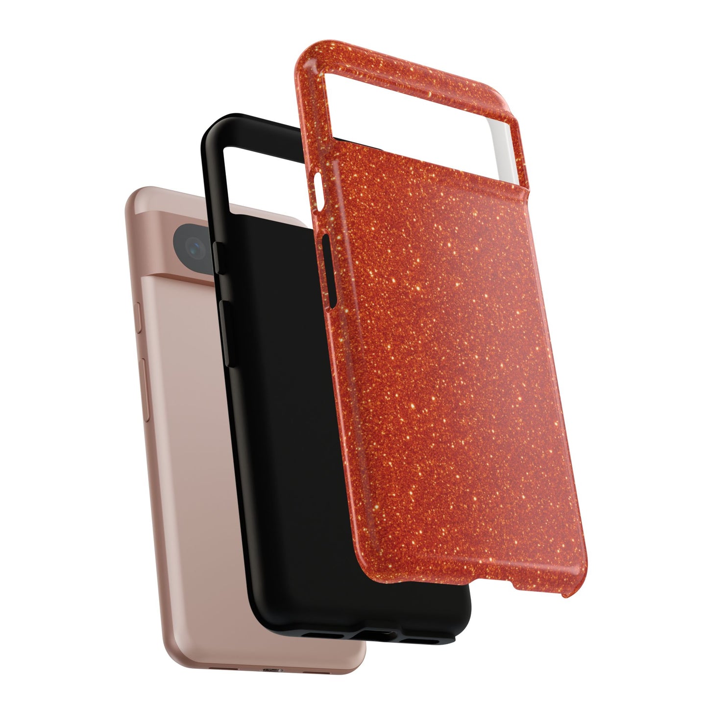 Portofino Orange Glitter Case