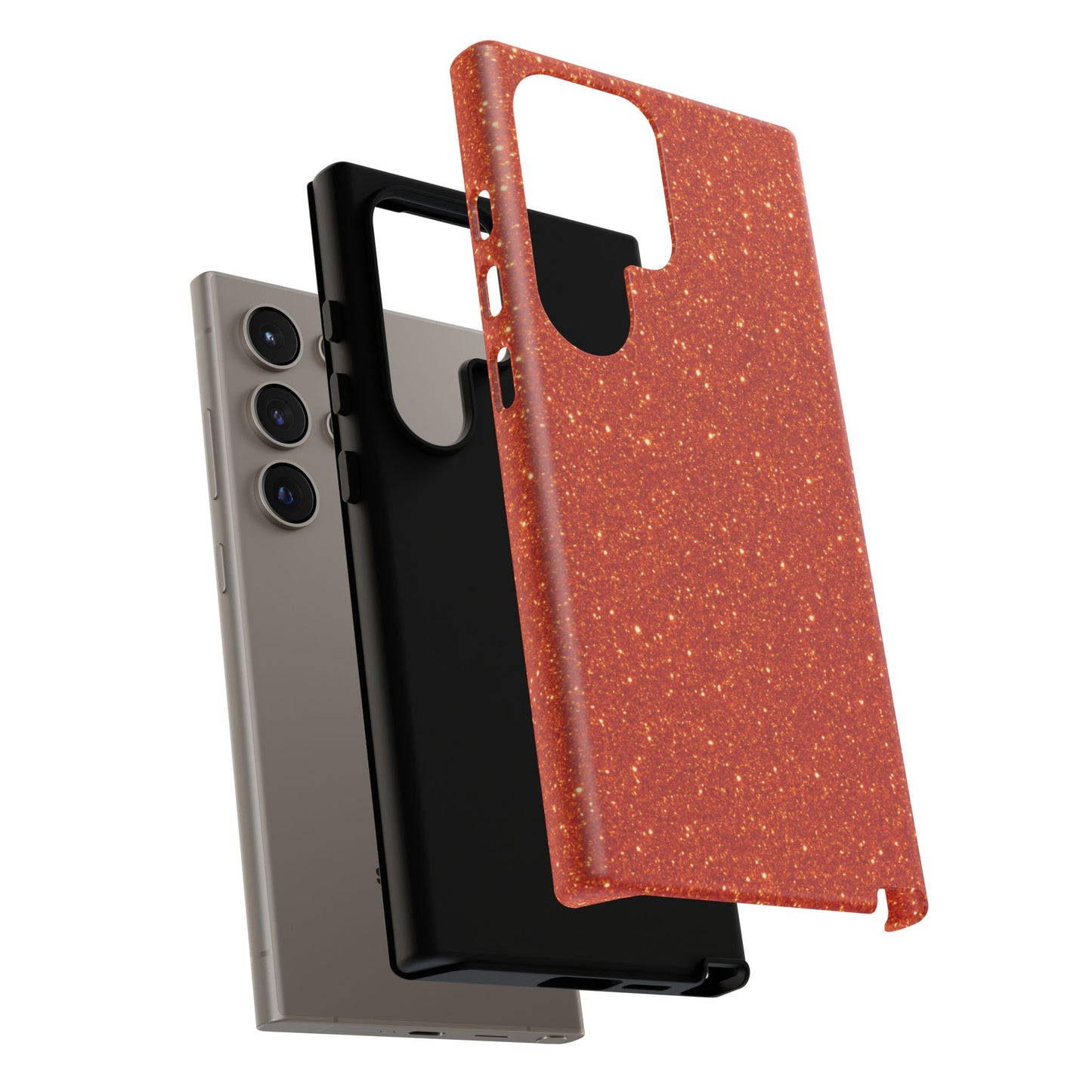 Portofino Orange Glitter Case