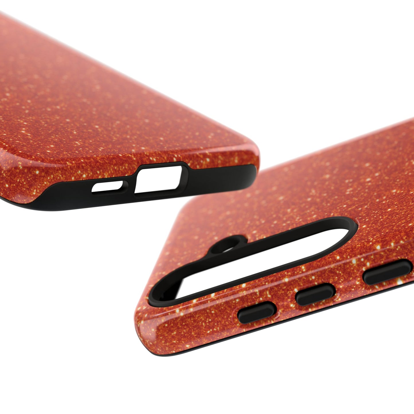 Portofino Orange Glitter Case