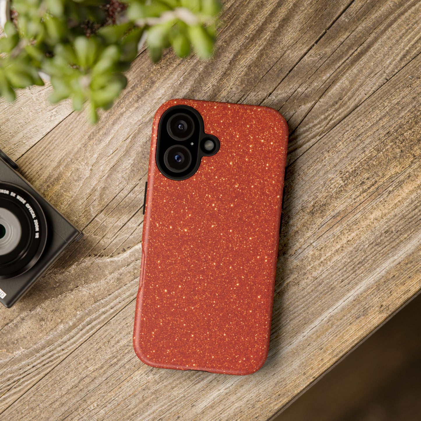 Portofino Orange Glitter Case