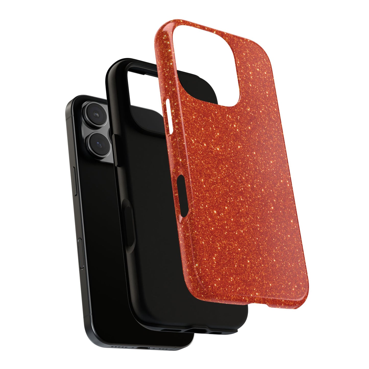 Portofino Orange Glitter Case