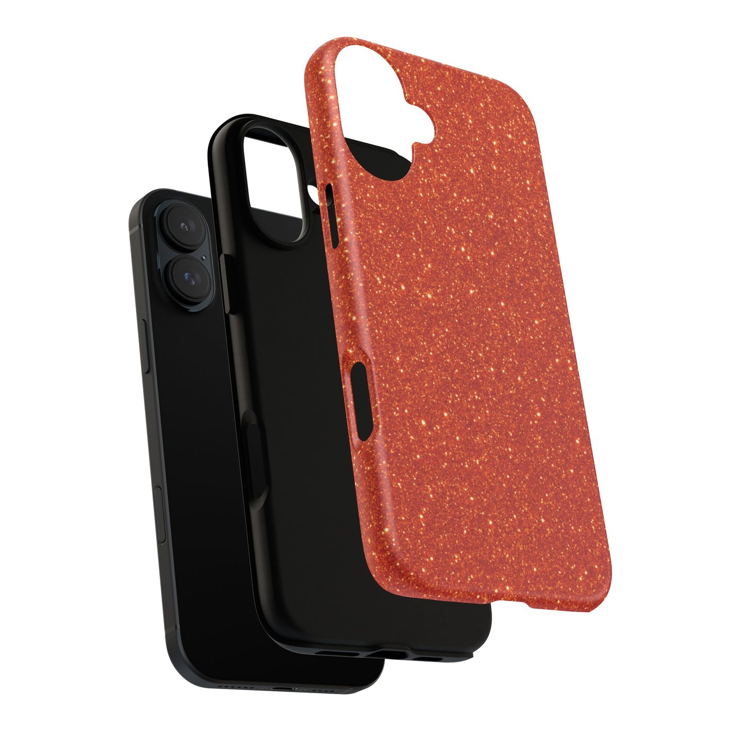 Portofino Orange Glitter Case