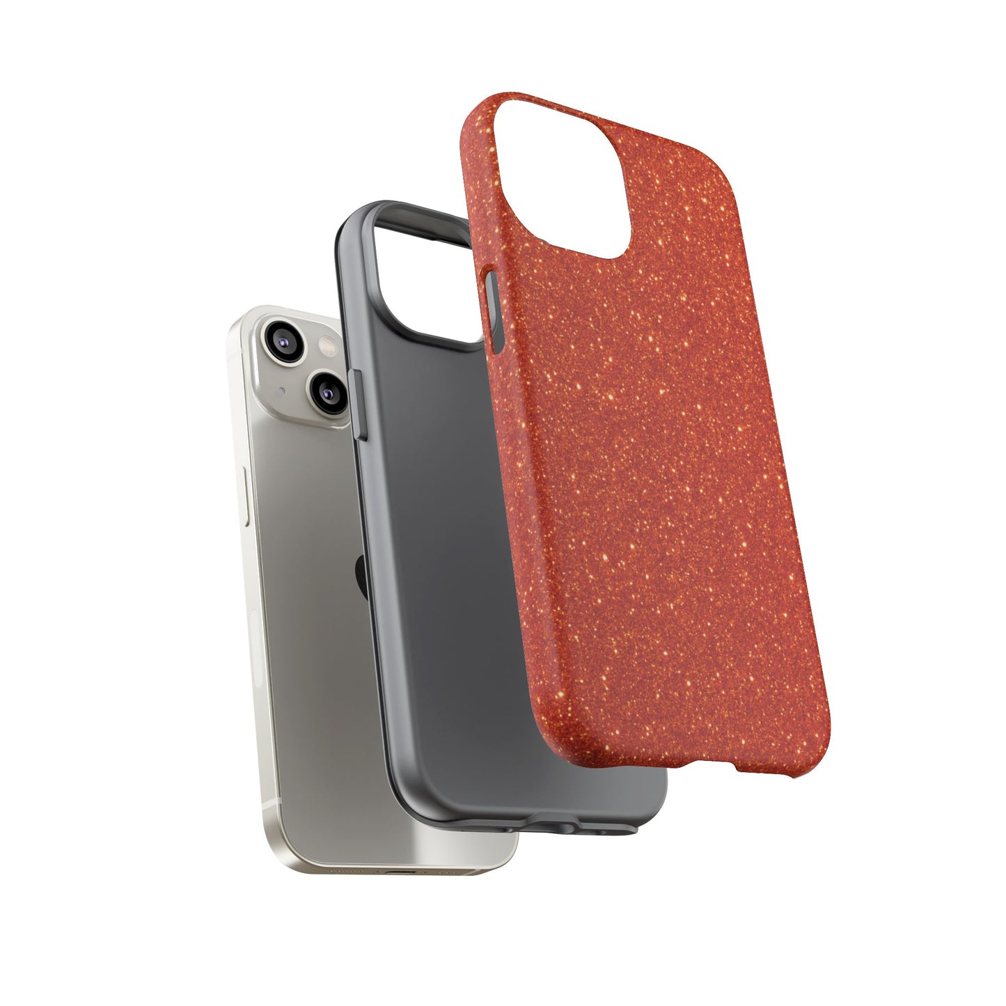 Portofino Orange Glitter Case