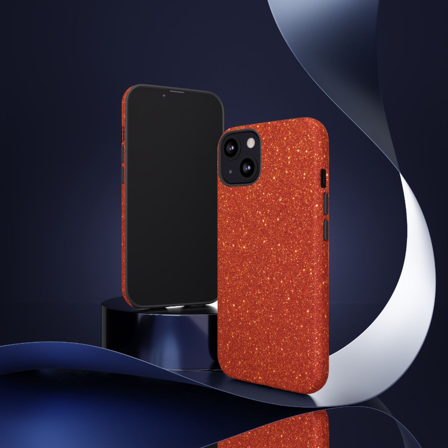 Portofino Orange Glitter Case