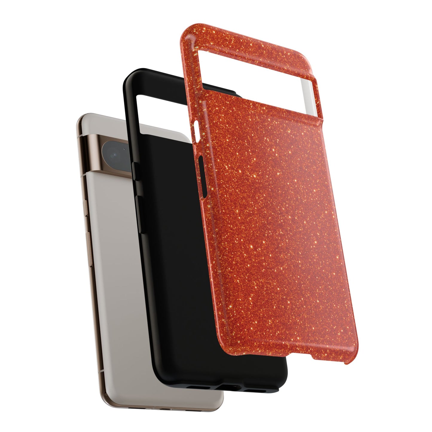 Portofino Orange Glitter Case