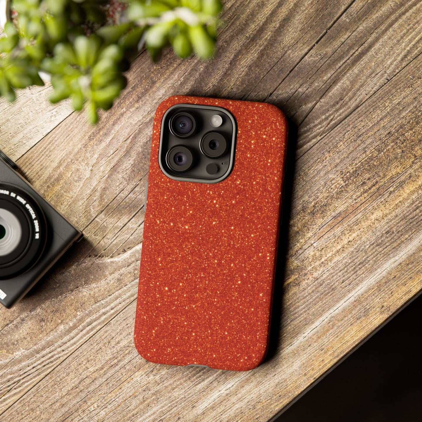 Portofino Orange Glitter Case