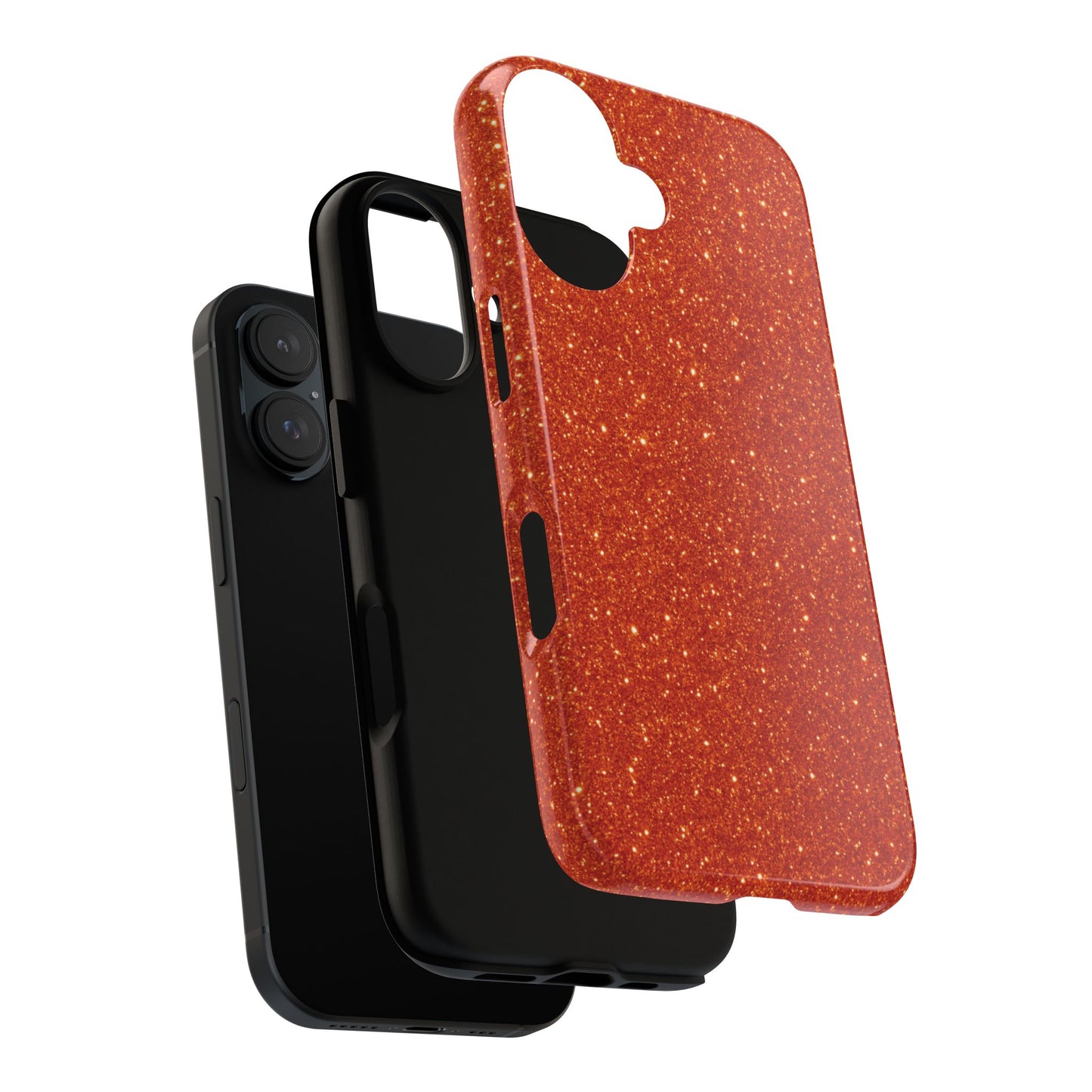 Portofino Orange Glitter Case