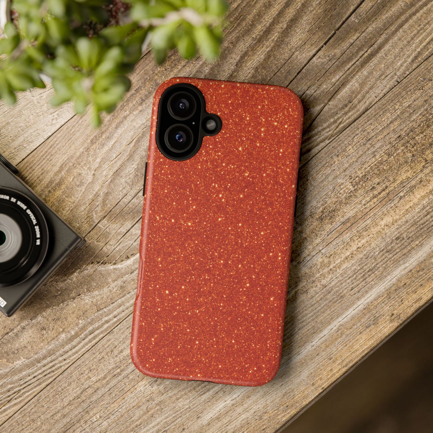 Portofino Orange Glitter Case