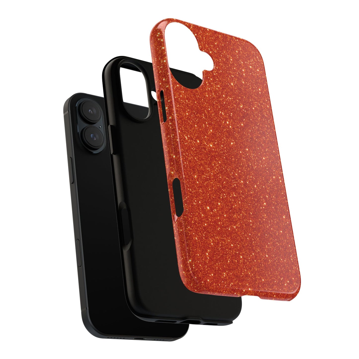 Portofino Orange Glitter Case