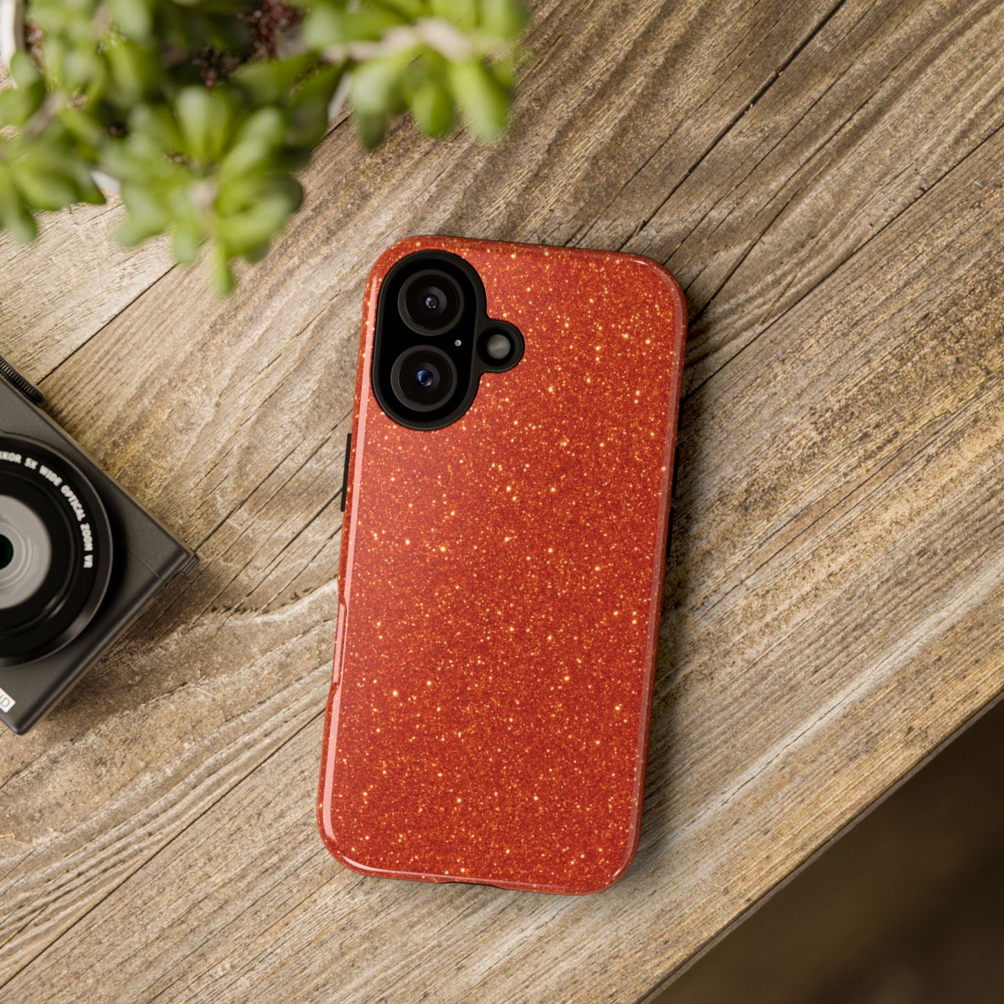 Portofino Orange Glitter Case