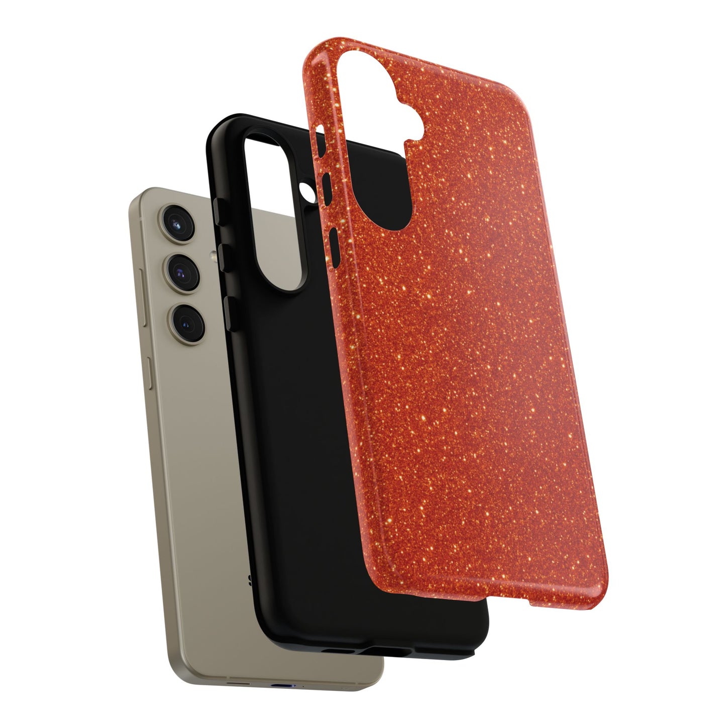 Portofino Orange Glitter Case