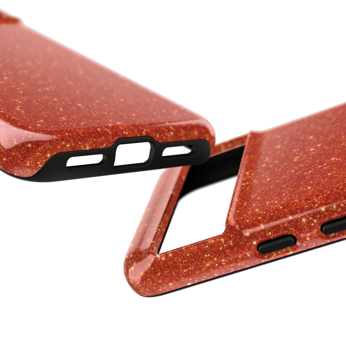 Portofino Orange Glitter Case