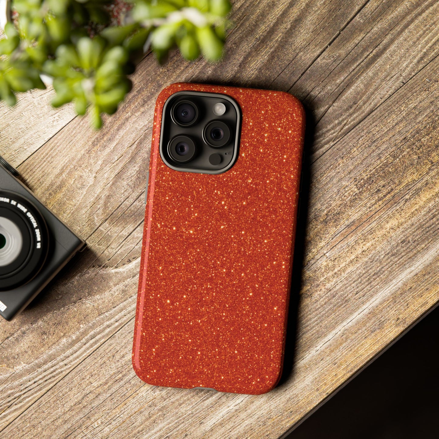 Portofino Orange Glitter Case