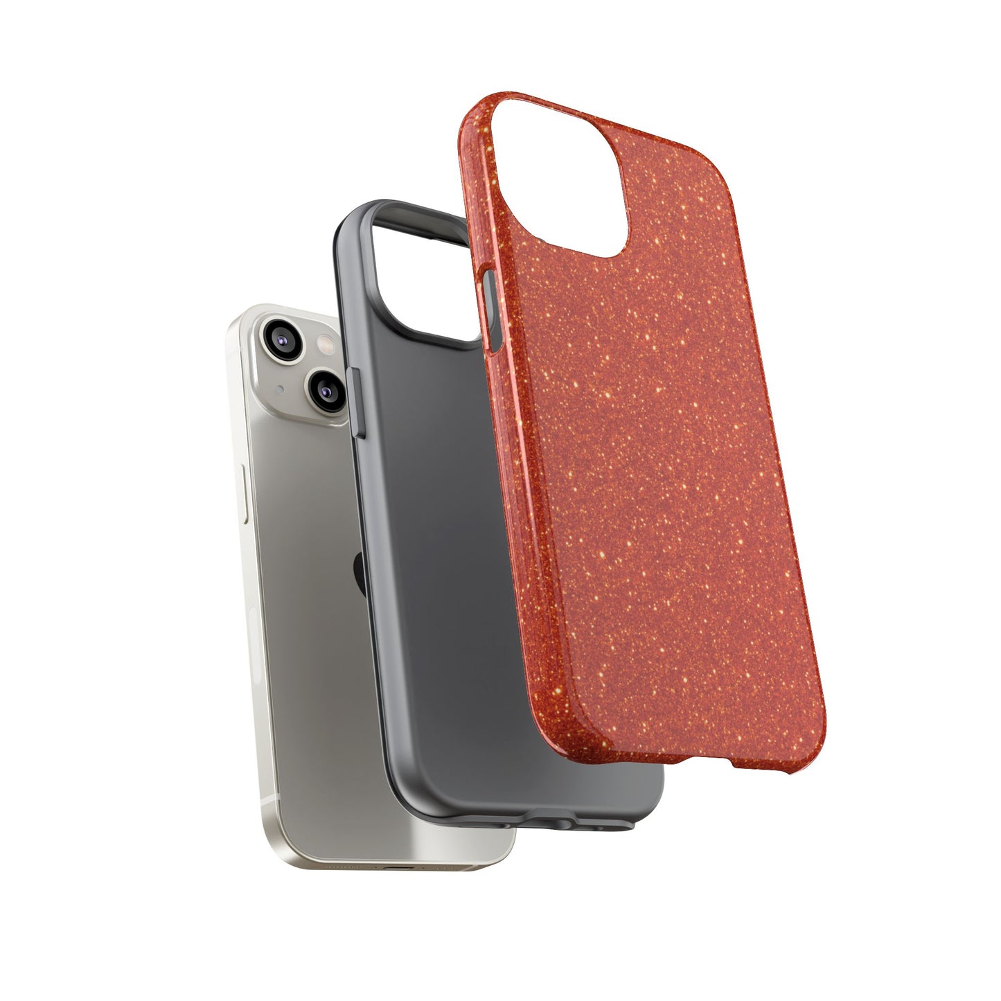 Portofino Orange Glitter Case