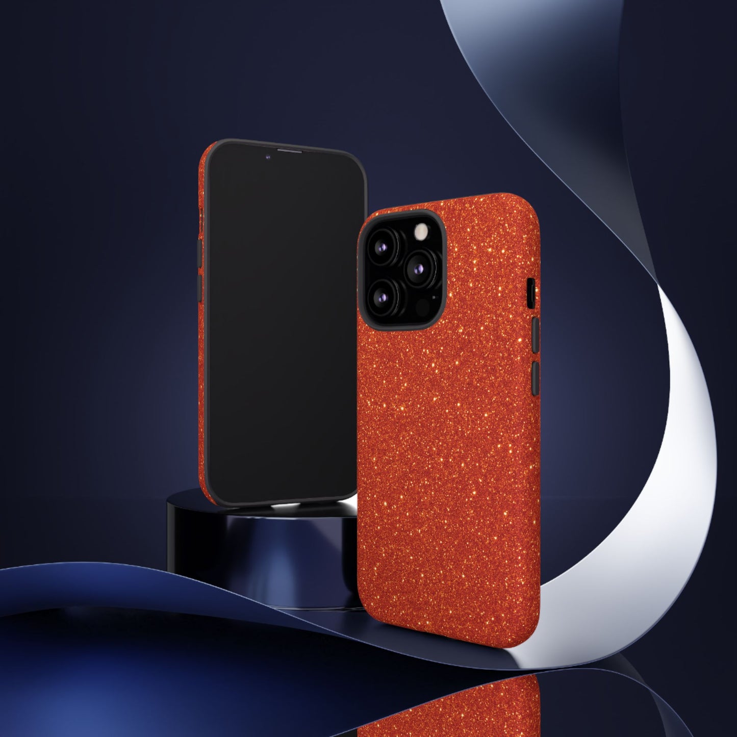 Portofino Orange Glitter Case