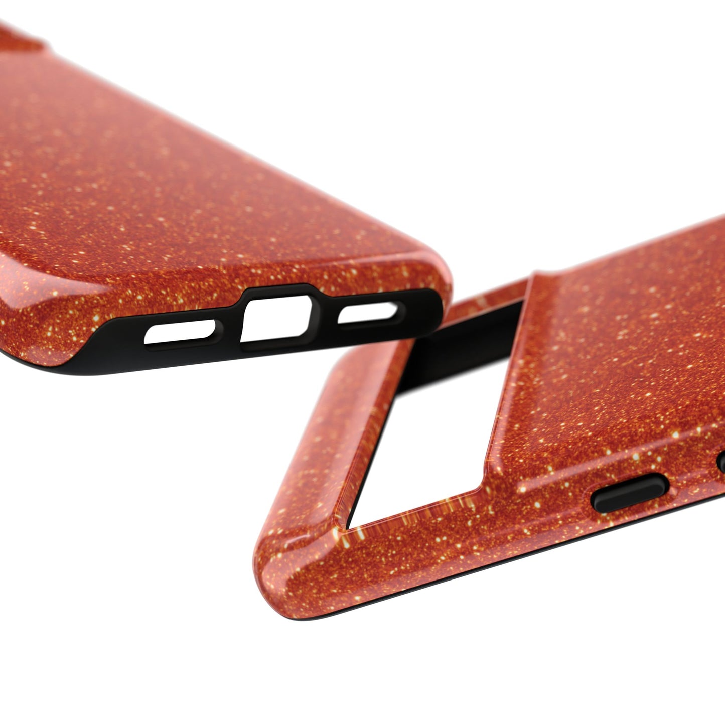 Portofino Orange Glitter Case