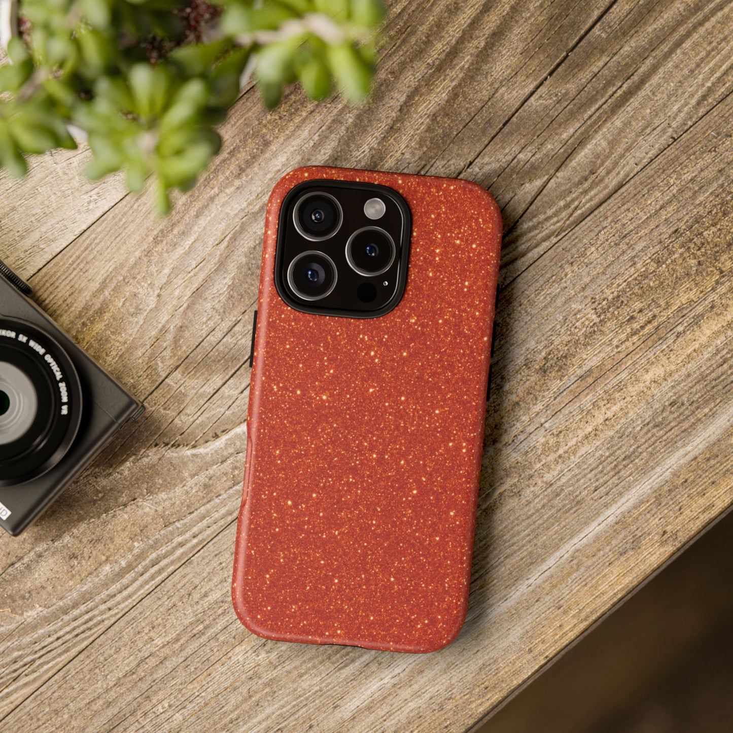Portofino Orange Glitter Case