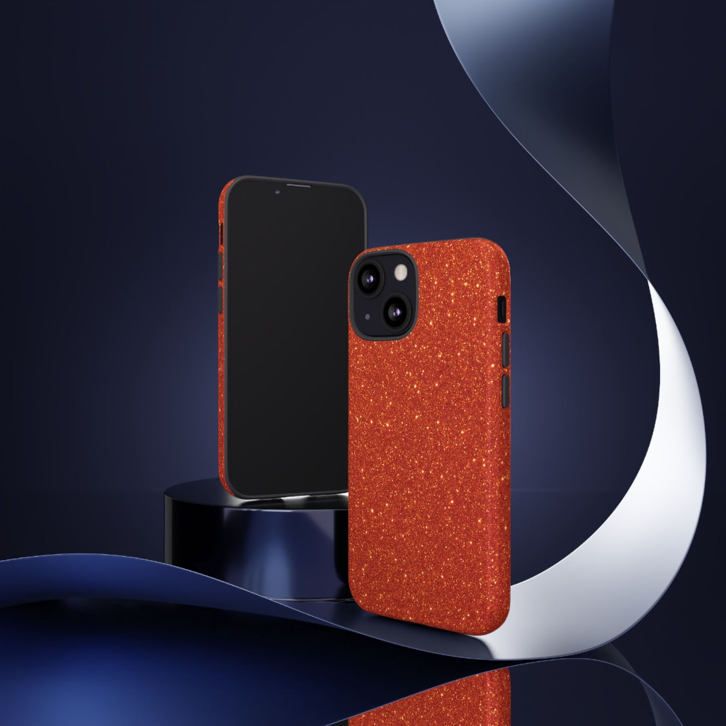 Portofino Orange Glitter Case
