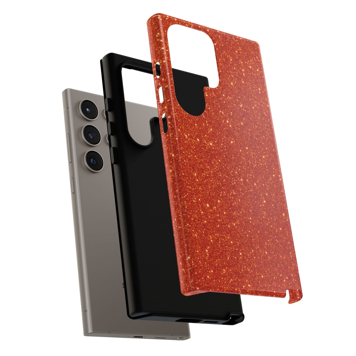 Portofino Orange Glitter Case