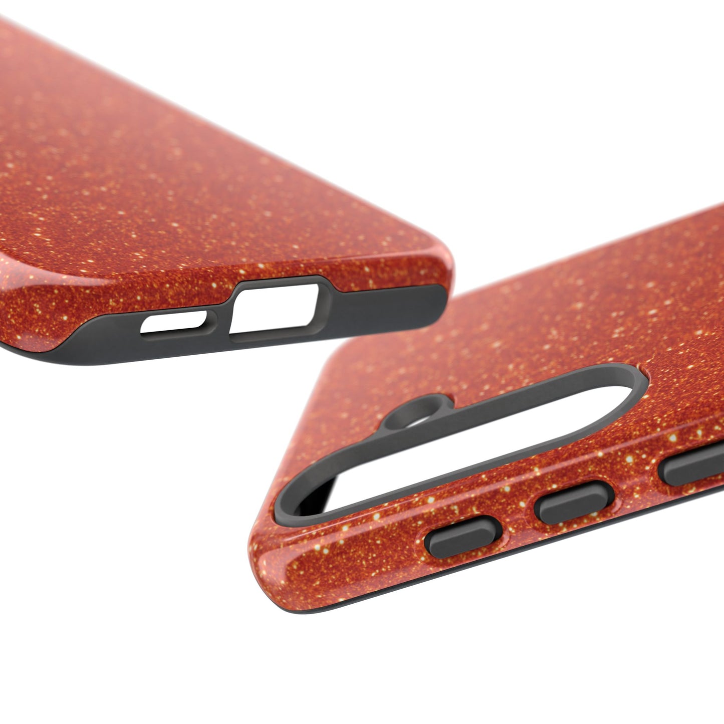 Portofino Orange Glitter Case