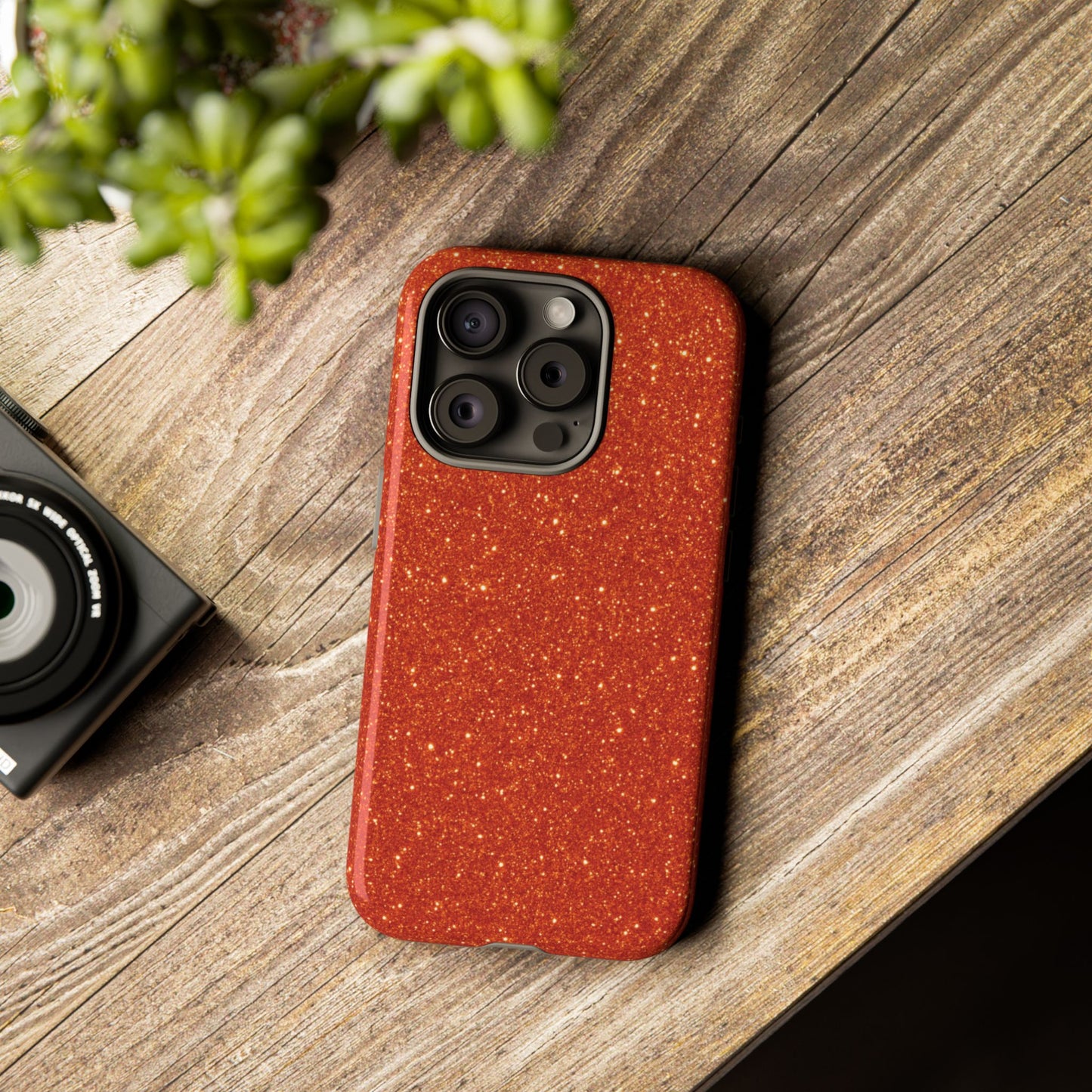 Portofino Orange Glitter Case