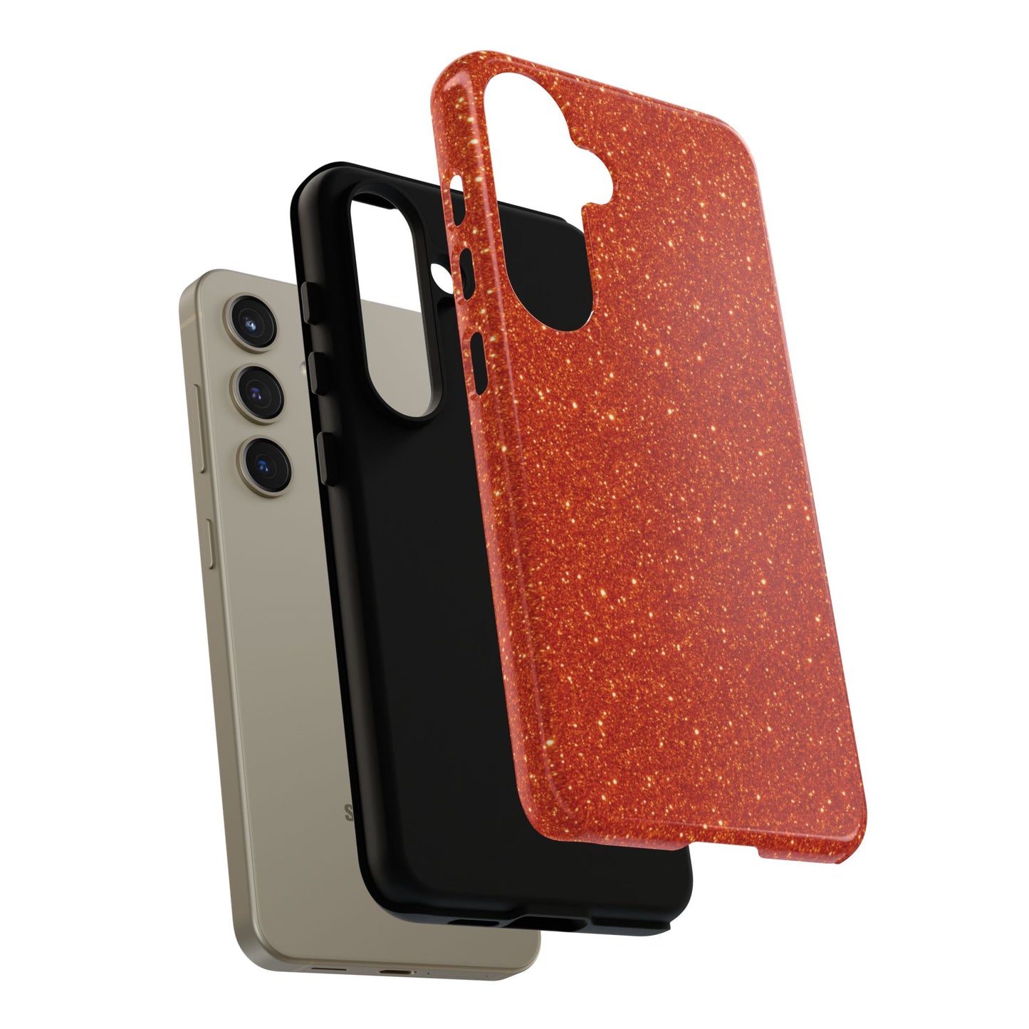 Portofino Orange Glitter Case