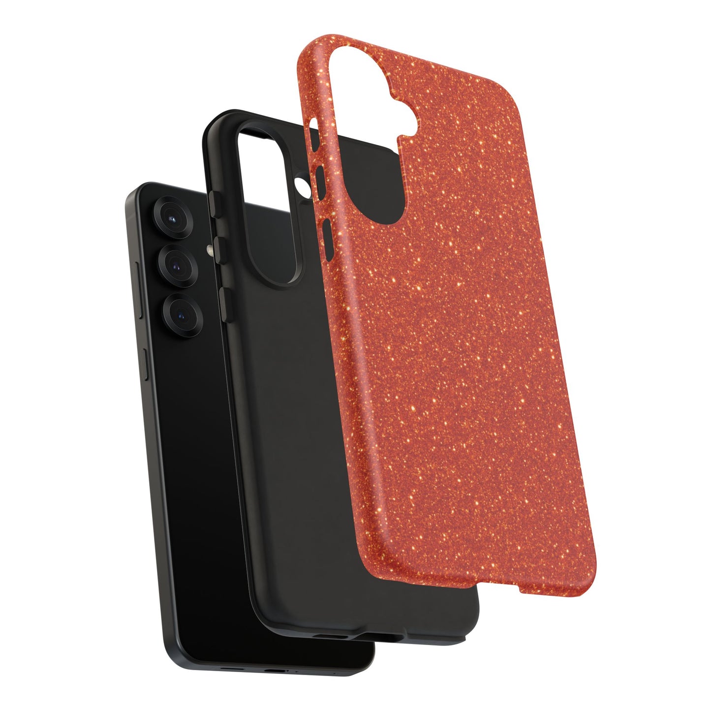 Portofino Orange Glitter Case
