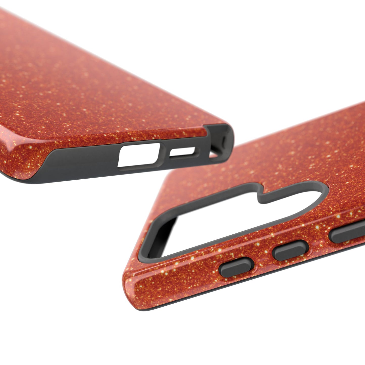 Portofino Orange Glitter Case