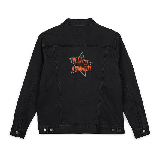 Life Of A Showgirl Unisex Embroidered Denim Jacket