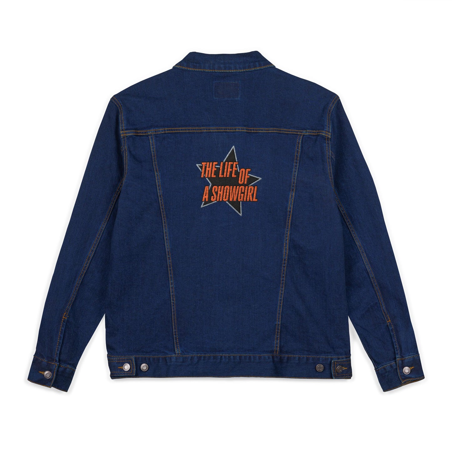 Life Of A Showgirl Unisex Embroidered Denim Jacket