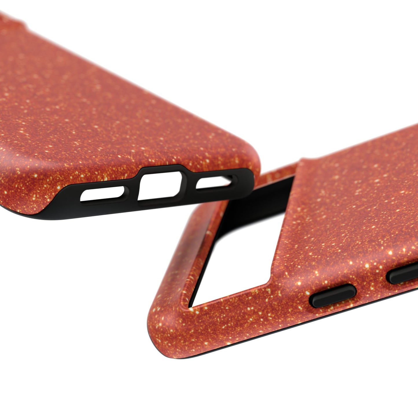 Portofino Orange Glitter Case