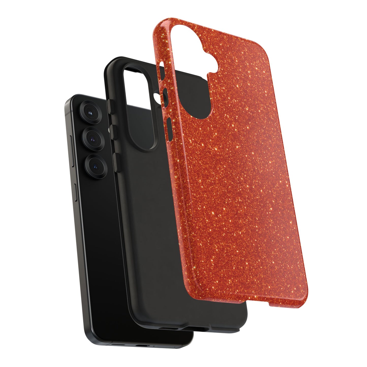 Portofino Orange Glitter Case