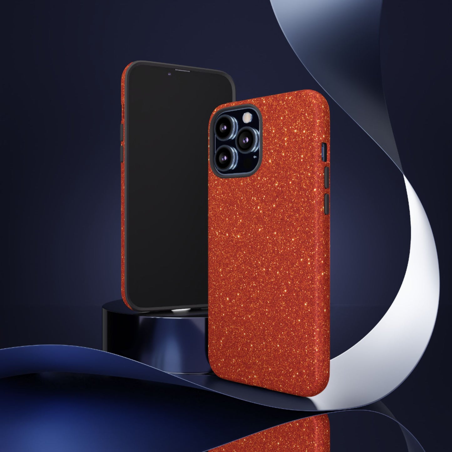 Portofino Orange Glitter Case