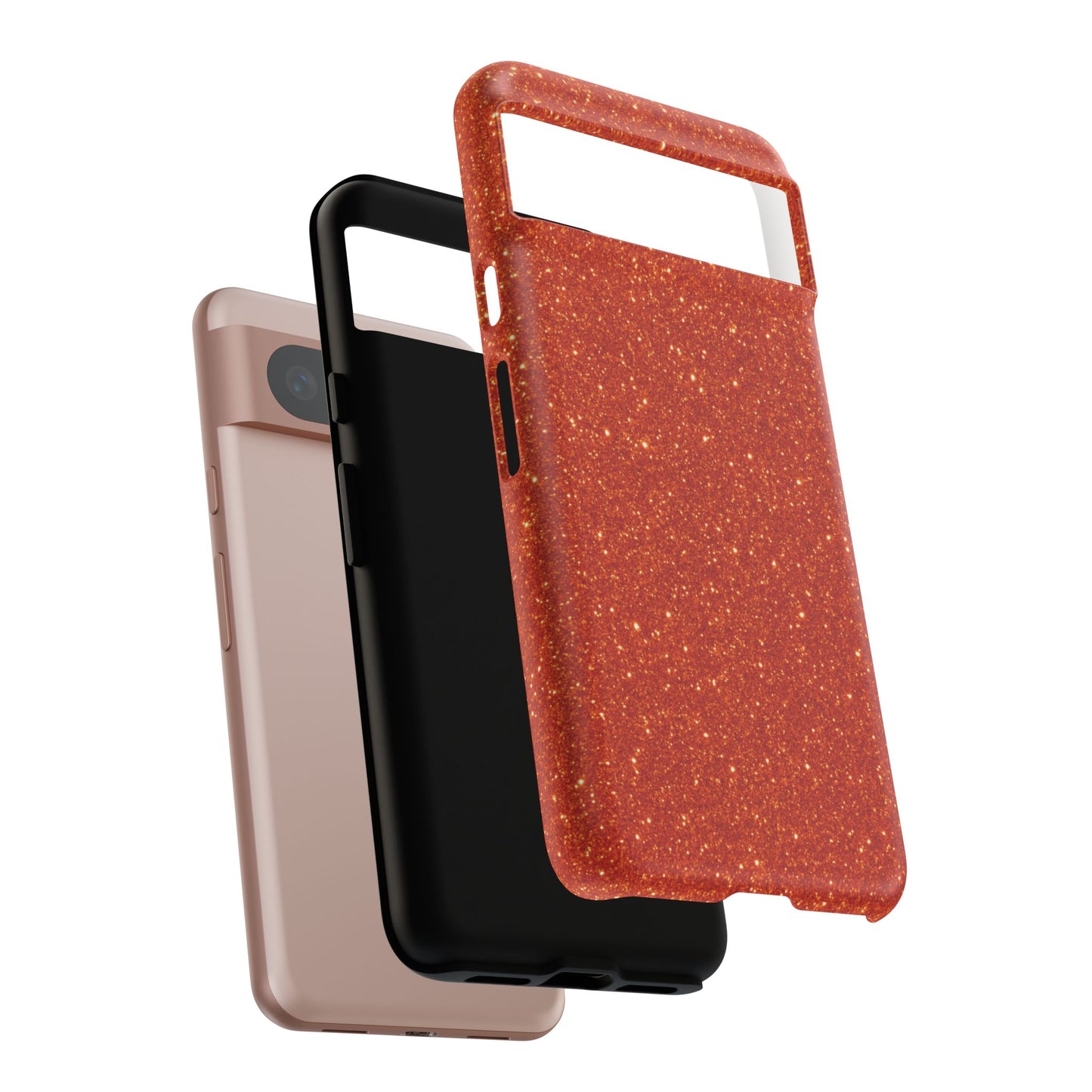 Portofino Orange Glitter Case