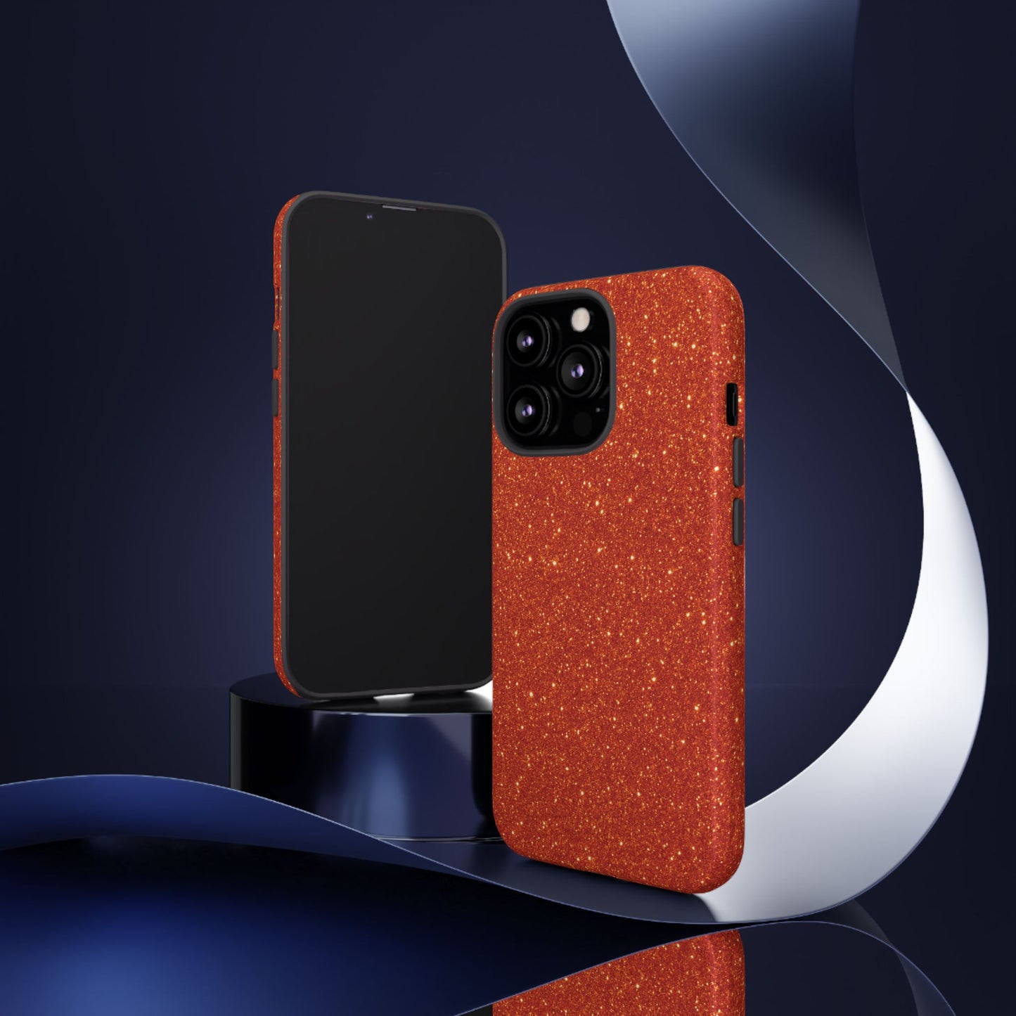 Portofino Orange Glitter Case