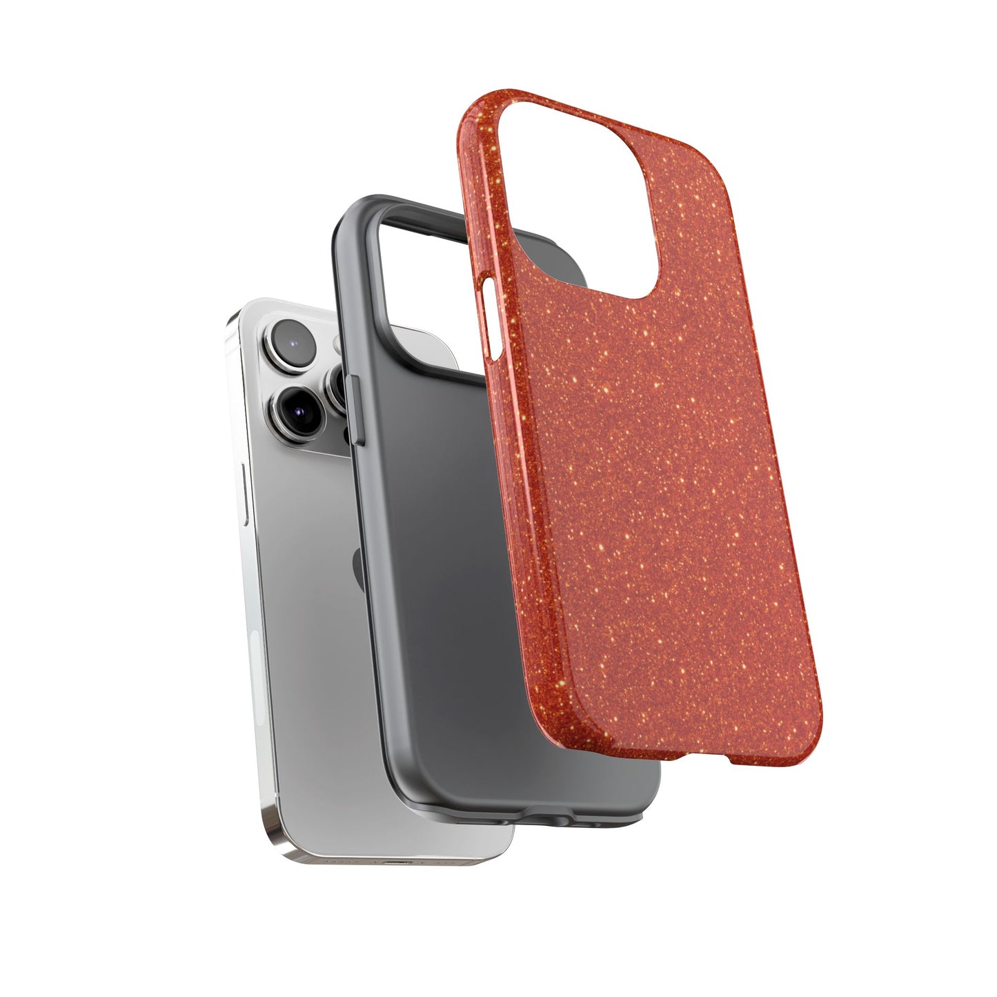 Portofino Orange Glitter Case