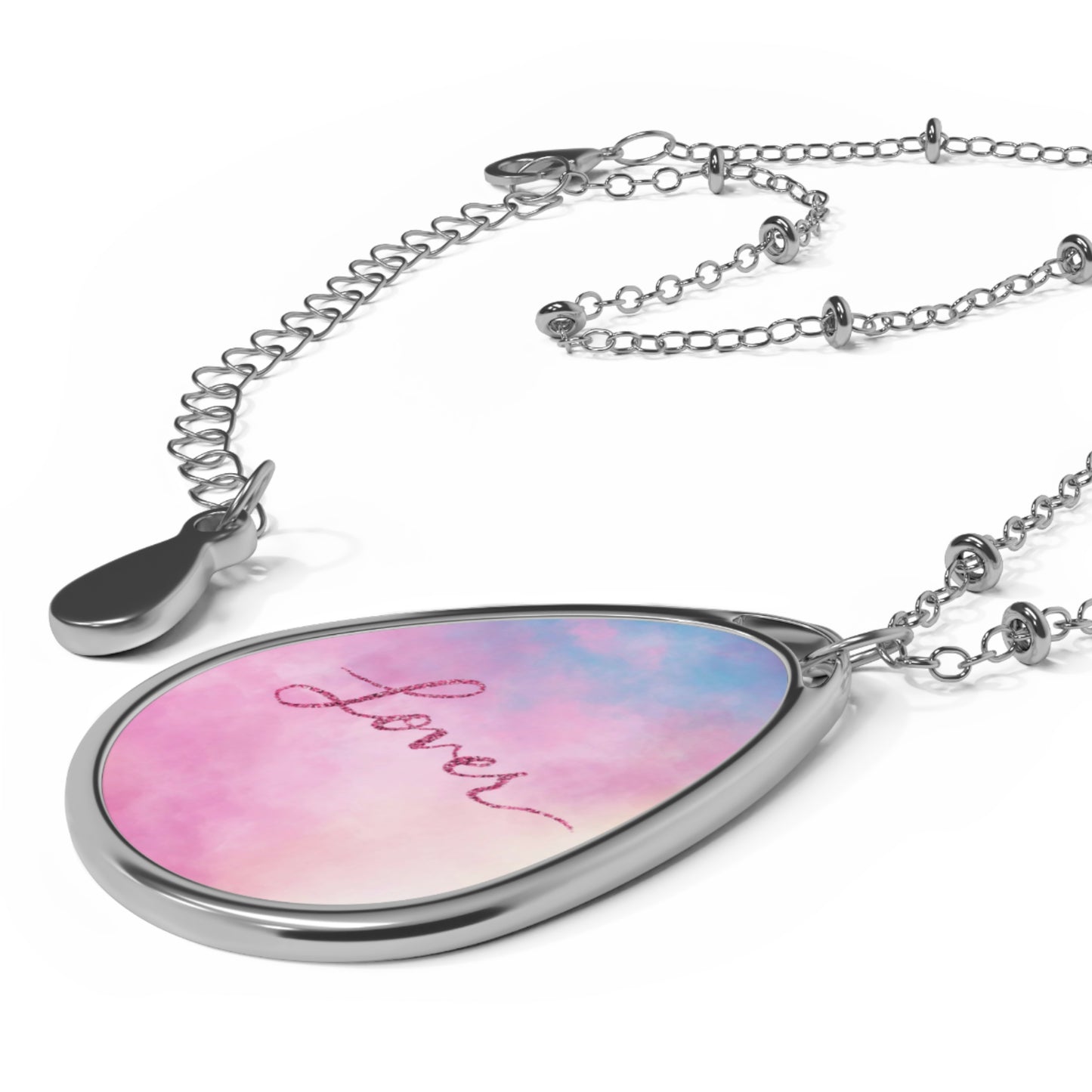 Lover Album Inspired Oval Necklace