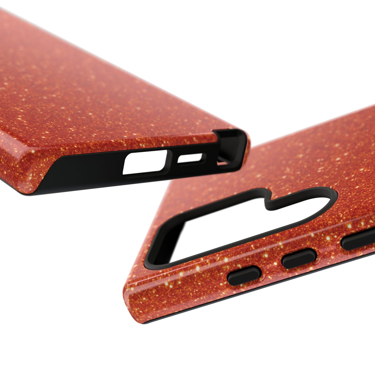 Portofino Orange Glitter Case